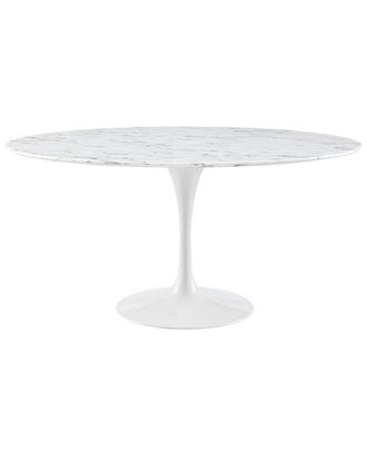 ModWay Lippa 60In Round Artificial Marble Dining Table