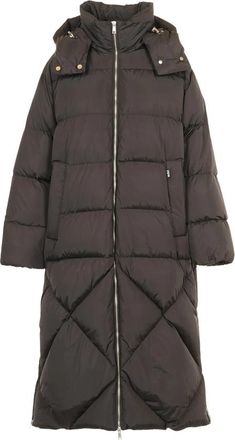 Add Donsjas met capuchon - Dames - Dons jassen - Zwart - M - Nylon - Jassen