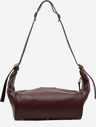 Chlo&eacute; Womens Leather Shoulder Bag Paddington Dark Brown