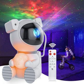 OEM Proyector De Cielo Estrellado Con Astronautas, Luz Led Nocturna Con Cielo Estrellado Y Control Remoto, Rotaci&oacute;n De 360&deg;, 16 Modos, Proyector De Galaxi
