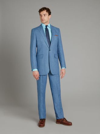 Oliver Brown Eaton Suit - Solbiati Aegean Blue