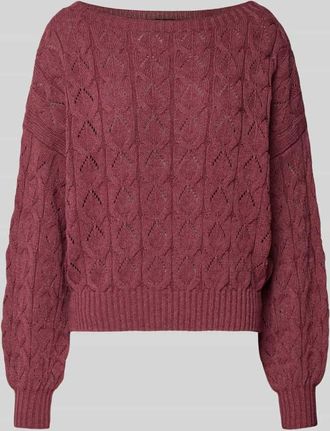 Only Relaxed Fit Pullover aus Baumwoll-Mix Modell BRYNN in Mauve, Gr&ouml;&szlig;e XL