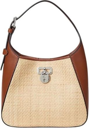 Ralph Lauren Tanner Small Tas - Dames - Tassen - Bruin - Maat: ONE Size Katoen