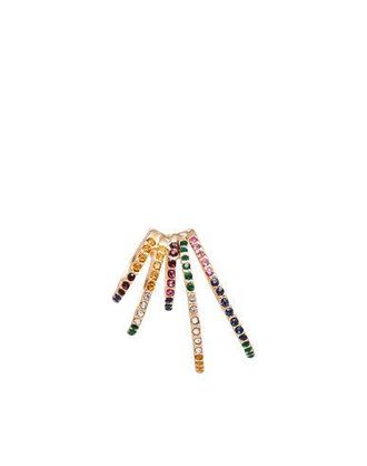 8 by YOOX SINGLE EARCUFF WITH MULTIPLE COLORFUL RINGS