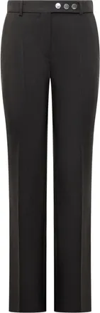 Sportmax Black Straight Flat Front Pants
