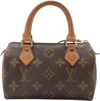 Louis Vuitton Pre-owned Monogram Mini Handbag - Dames - Vintage Mini Tas - Bruin - ONE Size - Vintage