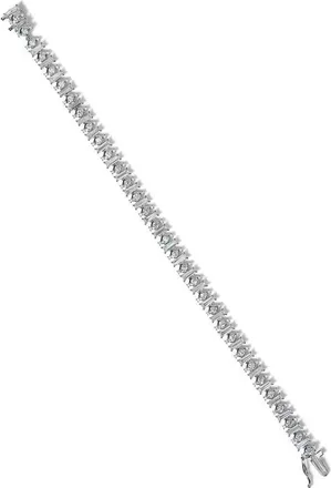 Nadri Mosaic Cubic Zirconia Line Bracelet in Rhodium at Nordstrom