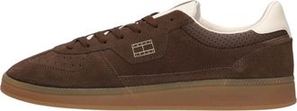 Tommy Hilfiger Schoenen, Heren, Bruin, 45 EU, Su&egrave;de, The Greenwhch Edge Sneakers