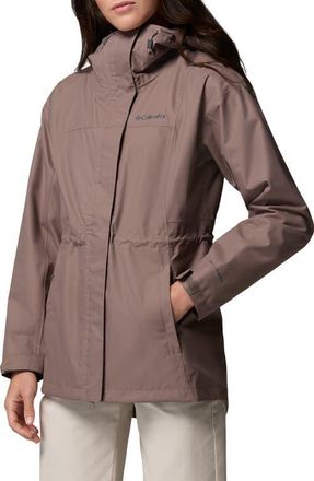 Columbia Hikebound II Long Waterproof Jacket in Iron at Nordstrom, Size Xx-Large