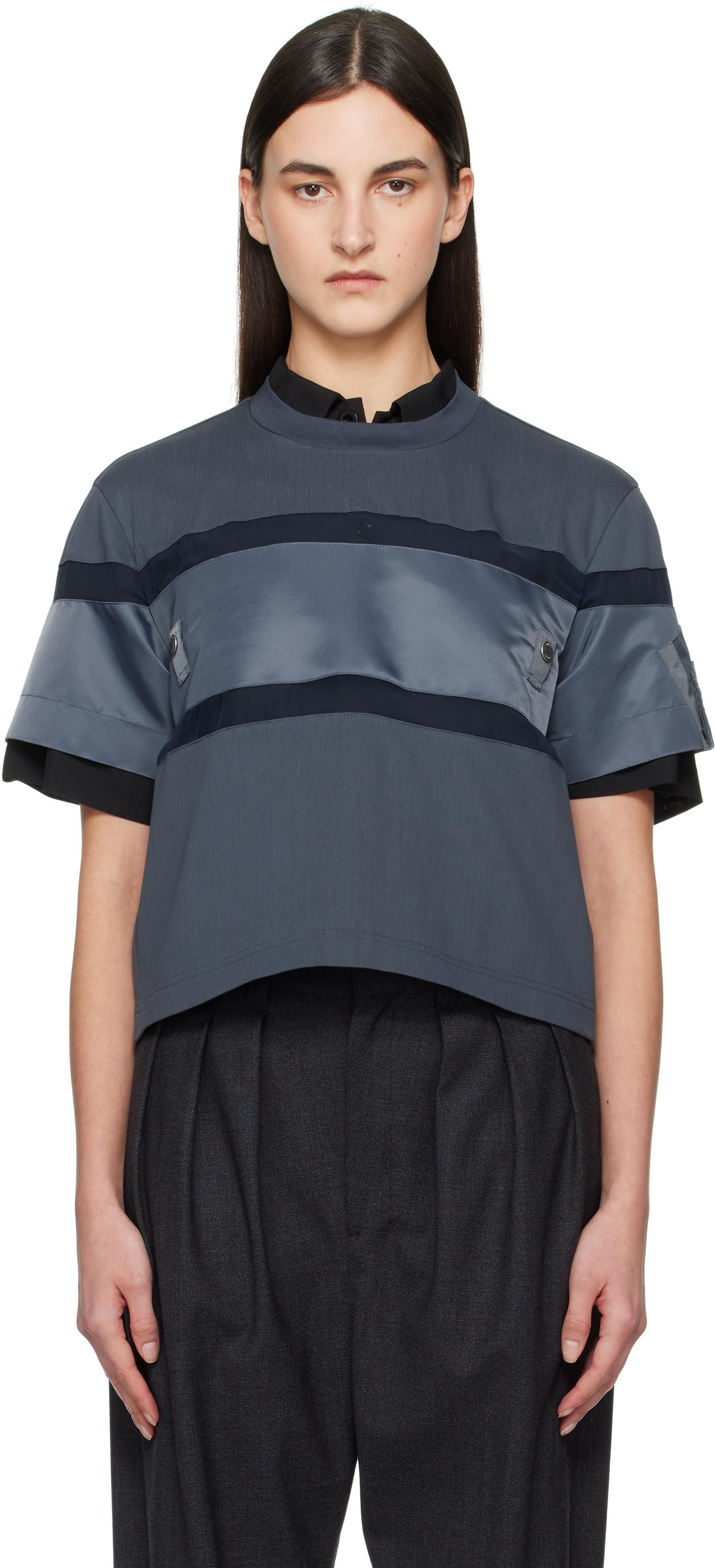 オールインワン・サロペット Courreges Ribbed Black Mini Dress With Blue Accents Courrèges Ribbed Black Dress With Blue Accents | THE LIST