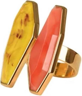Silvia Tcherassi Suzie Ring In Marigold-Vermillion