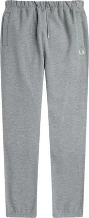 Fred Perry Sportieve katoenen joggingbroek met elastische tailleband - Heren - Sweatpants - Grijs - XL - Katoen - Broeken