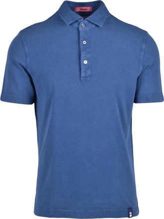 Drumohr Polo - Heren - Polos - Blauw - 3XL - Katoen - Tops