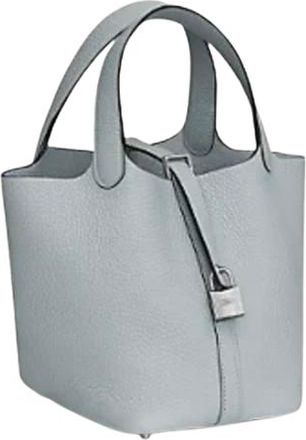 Herm&egrave;s HERM&Egrave;S Picotin 18 Lock In Blue Pale
