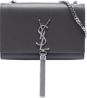 Saint Laurent Pre-owned Saint Laurent Small Grain de Poudre Monogram Kate Tassel Crossbody KIAG4YV3935SSHXC