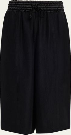 Maria McManus Drawstring Wide-Leg Basketball Culotte Pants