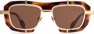 J.W.Anderson Geometric Sunglasses in Havana at Nordstrom