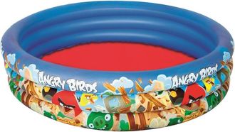 Trade Shop Trade Shop - Piscina 3 Anelli Angry Birds 152 X 30 Cm Mare Piscina Gonfiabile 282 Litri