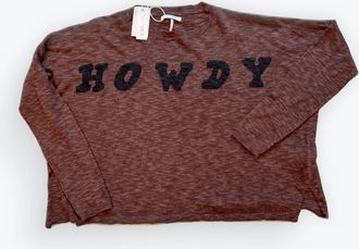 Stitchdrop Sandcastle Howdy In Brown/blk