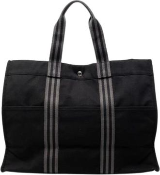 Herm&egrave;s Pre-owned Tote Bags, female, Black, Size: ONE SIZE Pre-owned Fourre Tout GM Tote