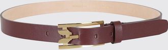 Victoria Beckham Cintura in pelle di vitello liscia con fibbia monogram