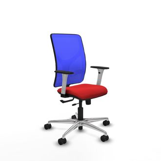 Piqueras y Crespo Silla De Oficina Piqueras Y Crespo Motilla Azul Malla Y Cuero