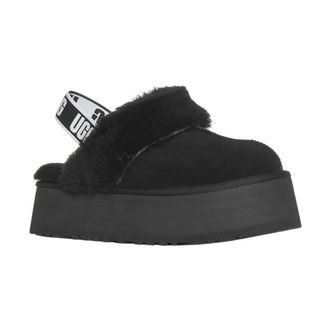 UGG Funkette Slide - Dames - Schoenen - Zwart - Maat: 41 EU Su&egrave;de