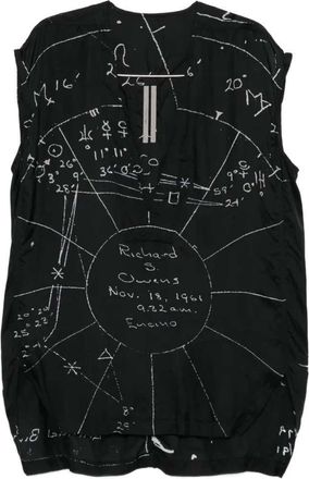 Rick Owens Top con stampa grafica di Rick Owens