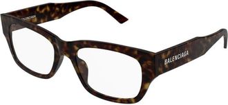 Balenciaga Vierkante Bril - Heren - Brillen - Bruin - 54 MM - Accessoires