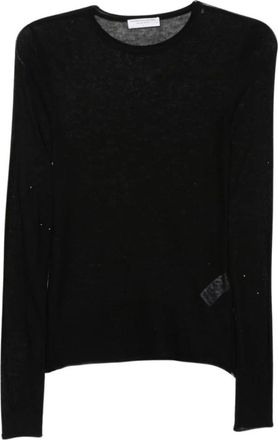Majestic Filatures Jersey de cuello redondo - Knitwear - Mujer - Negro - M
