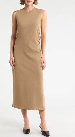 Frame Denim Cotton T-Shirt Dress in Khaki at Nordstrom Rack, Size X-Small