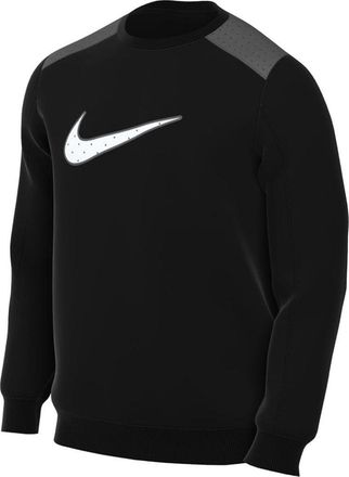 Nike Heren Swoosh Crew Neck Sweatshirt (Zwart)
