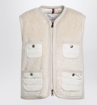 Moncler Mimosa Gilet In Teddy-Effect Fleece