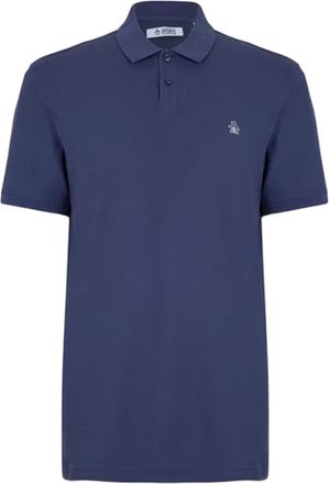 Original Penguin Heren Geborduurd Logo Poloshirt (Indigo)