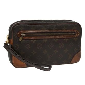 Louis Vuitton Tweedehands Canvas Louis Vuitton tassen - Dames - Pre-owned - Bruin - Maat: ONE Size Leer