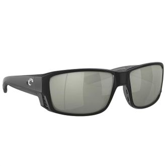 Costa Mens Tuna Alley Pro Sunglasses In Matte Black, Gray, Silver Mirror