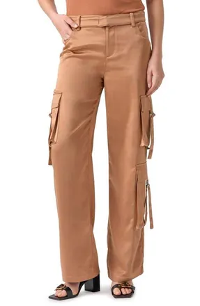 Sanctuary Y2K Strappy Cargo Pants in Mocha Mous at Nordstrom, Size 27