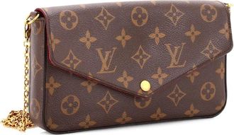 Louis Vuitton Borsa a tracolla Felicie Pochette con monogramma - Marrone