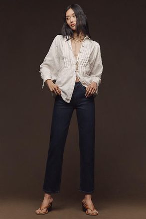Rag & Bone Harlow Mid-Rise Straight-Leg Jeans