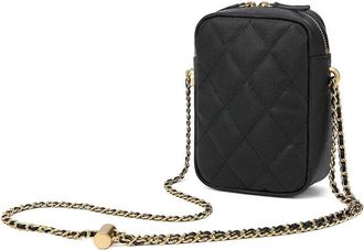 Tiffany & Fred Quilted Caviar Leather Crossbody