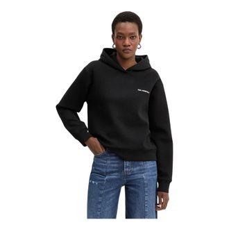 Karl Lagerfeld Hoodies & sweatvesten, Dames, Zwart, M, Katoen, Hoodie