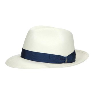 Borsalino Hats, male, White, Size: 58 CM Fine Panama Hat Medium Brim