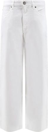 Pinko Estelle Egg Jeans - Dames - Regular Fit Jeans - Wit - W28 - Katoen - Jeans