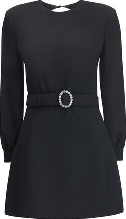 Saint Laurent Gestrikte Mini-jurk