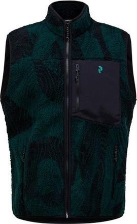 Peak Performance Graphic Pile Vest Fleecegilet f&uuml;r Herren | schwarz