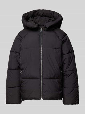Jake*s Casual Steppjacke mit Kapuze in Black, Größe 36