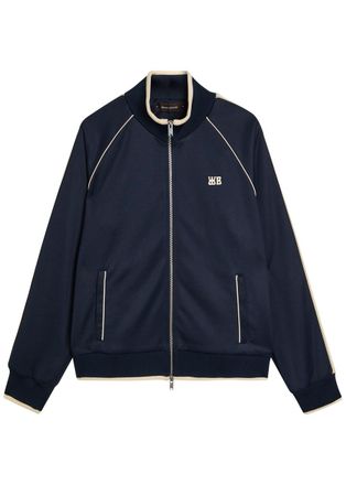 Wales Bonner Wales Bonner Motion Logo-embroidered Jersey Track Jacket - Navy - M