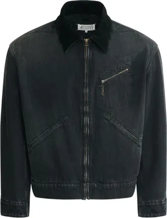 Maison Margiela Black Cotton Sports Jacket