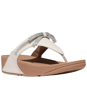 FitFlop Fitflop Lulu Glitz Bow Leather Toe Post Sandal