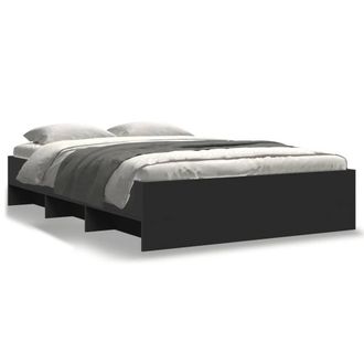 Berkfield Home Bed Frame Frame Black 120x190 cm Small Double Wood